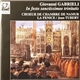Giovanni Gabrieli, Choeur de Chambre de Namur, La Fenice, Jean Tubéry - In Festo Sanctissimae Trinitatis